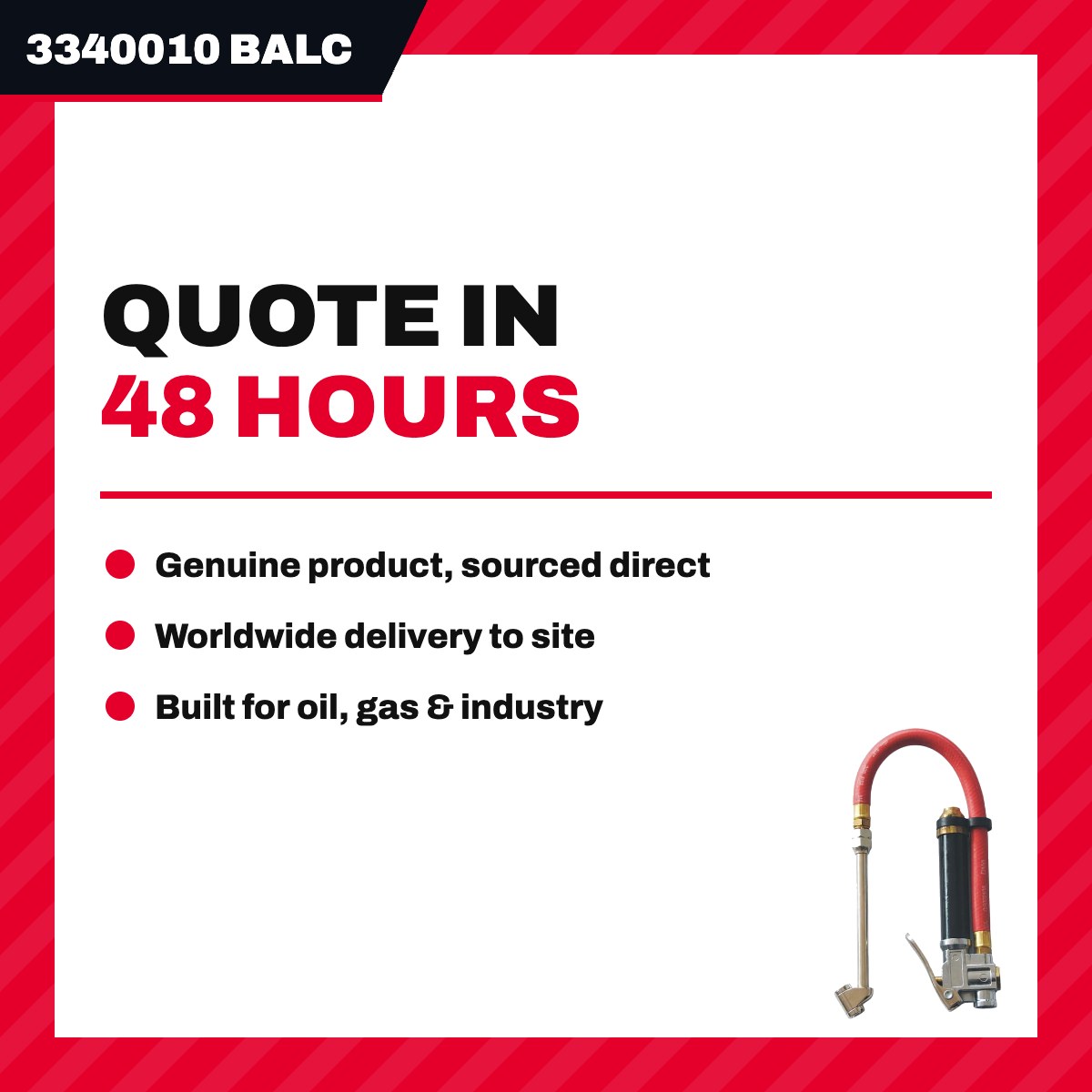 Balcrank 3340010 – Accessory, Tire Inflator Double Chuck, With 1/4 in NPT