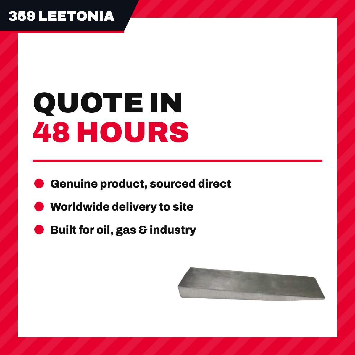 Leetonia Tool 359 – Mechanics Wedge