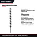 Irwin 43697 – Boring Wood Auger Bit, 6.4-25.4 mm (1/4 To 1 in)
