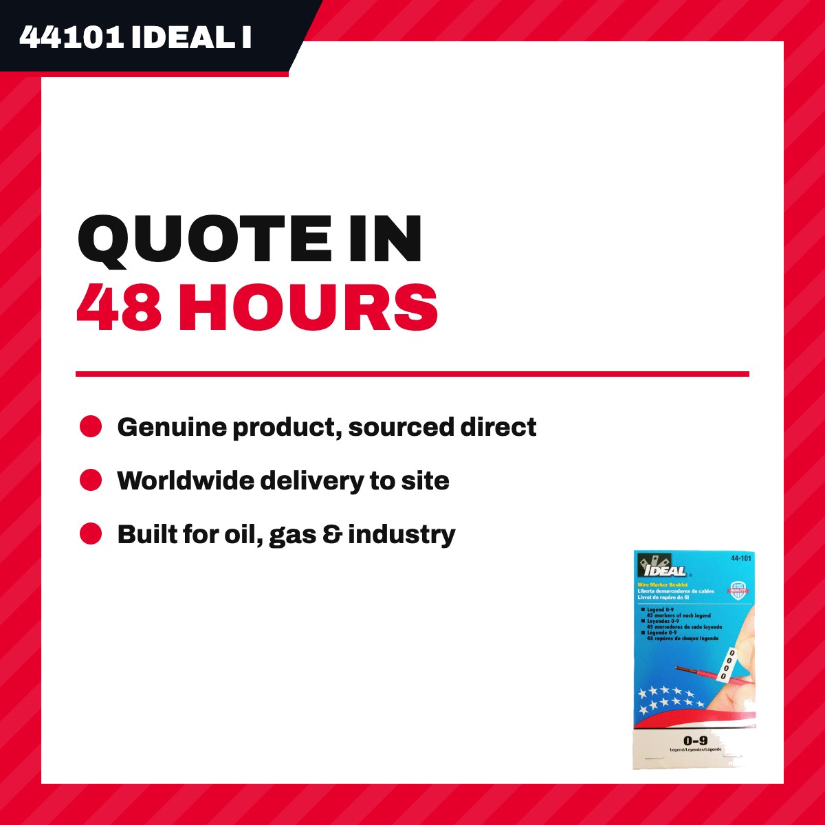 44101 Ideal Industries 5000354405 – Marker Wire – 0-9