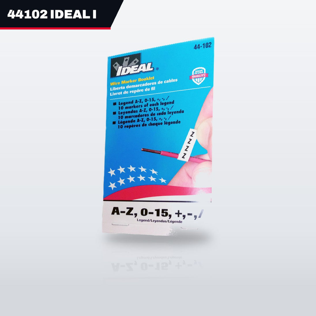 Ideal 44102 – Wire Marker, A-Z, 0-15 & Plus Minus Slash