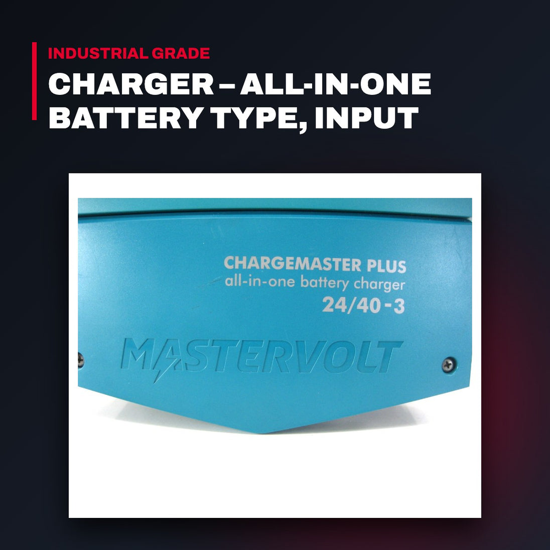 Mastervolt 44320405 – All-in-One Battery Charger, Input