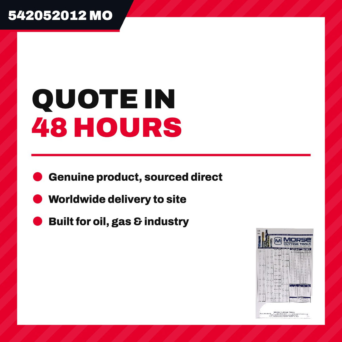 Morse Cutting Tools 542052012 – Flat Drill Bit, Size 4.8 mm (3/16 in)