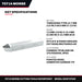 Morse Cutting Tools 70714 – Threading Bit Tool, 12.7 mm (1/2 in) X 88.9 mm (3-1/2 in)