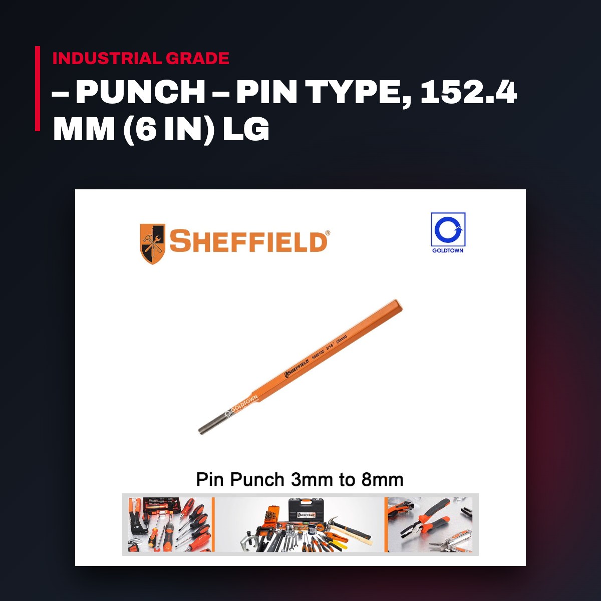 84 Sheffield Industrial Saws – Punch – Pin Type, 152.4 Mm (6 In) Lg