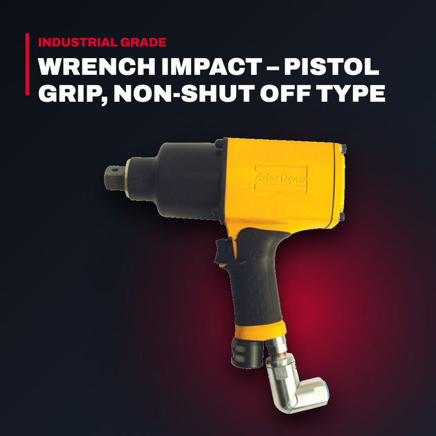 Atlas Copco 8434158000 – Impact Wrench, Pistol Grip, Non-Shut Off