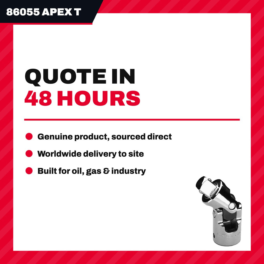 Apex Tool Group 86055 – General Use Bit Tool, 19.1 mm (3/4 in) X 19.1 mm (3/4 in) X