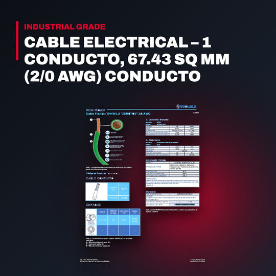 A-C Delco 885BK – Cable Electrical – 1 Conducto, 67.43 Sq Mm (2/0 Awg) Conducto