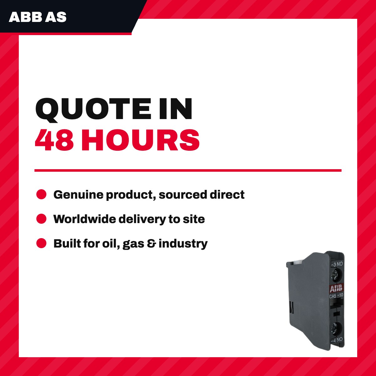 Abb As 1SBN010010R1010 – Contact – Auxiliary, 1No