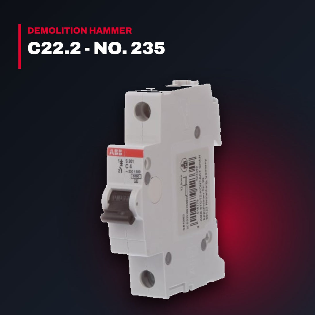 Abb Control Sa Fr S201-C4 – Circuit Breaker Molded Case – 4 A, 1 Pole