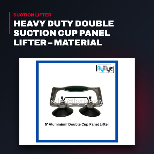 Access Floor Systems DSCPL5 – Heavy Duty Double Suction Cup Panel Lifter – Material Aluminum, Color Aluminum Frame