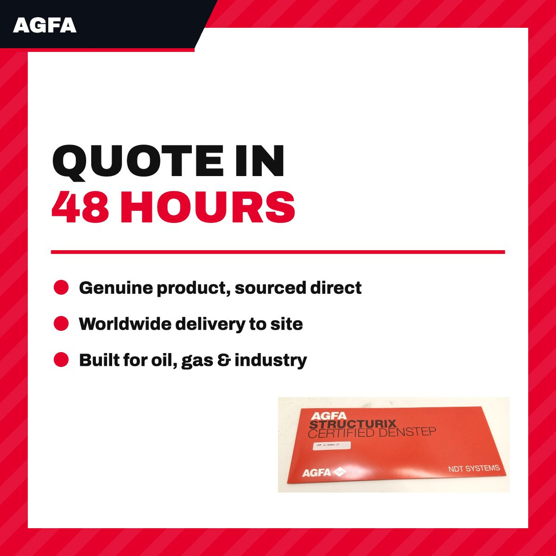 Agfa 3UEPB – X – Ray Calibration Density Strip