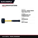 Nupla AJ311 – Rubber Mallet Hammer, Style 2 Lbs