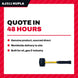Nupla AJ311 – Rubber Mallet Hammer, Style 2 Lbs