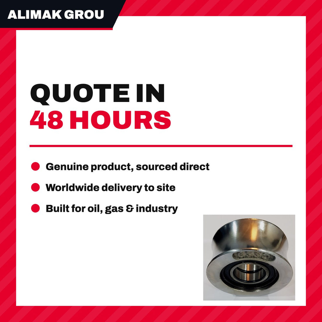 Alimak Group Sweden 9107441000 – Roller – Guide Type, Material