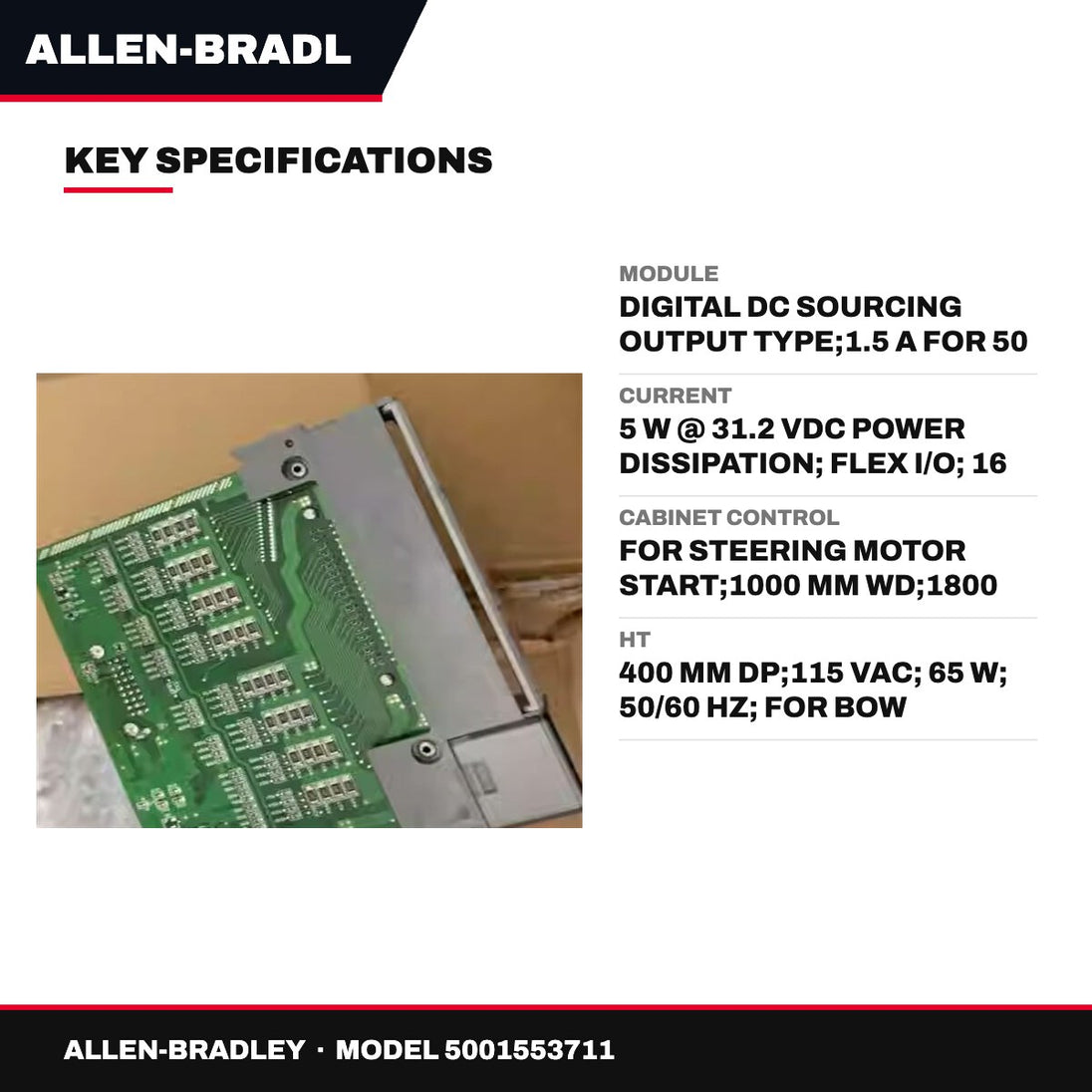 Allen-Bradley – Module, Digital DC Sourcing Output, 1.5 A For 50 Ms Surge