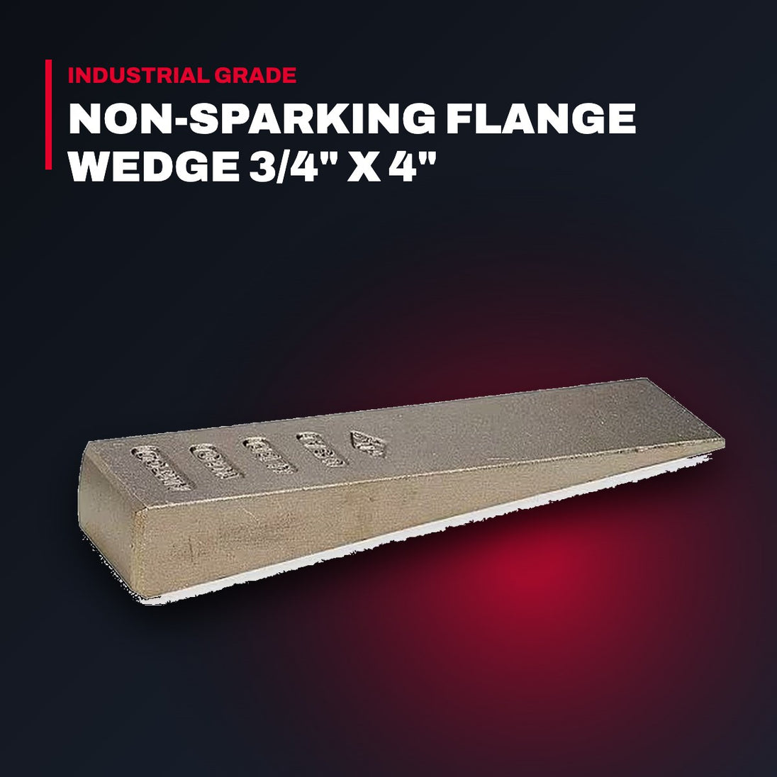 Ampco Safety Tools W-2 – Non-Sparking Flange Wedge 3/4" x 4"