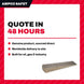 Ampco Safety Tools W-2 – Non-Sparking Flange Wedge 3/4" x 4"