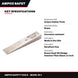 Ampco Safety Tools W-3 – Non-Sparking Flange Wedge 1" x 6" & Brass Sledge Hammer