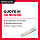 Ampco Safety Tools W-3 – Non-Sparking Flange Wedge 1" x 6" & Brass Sledge Hammer