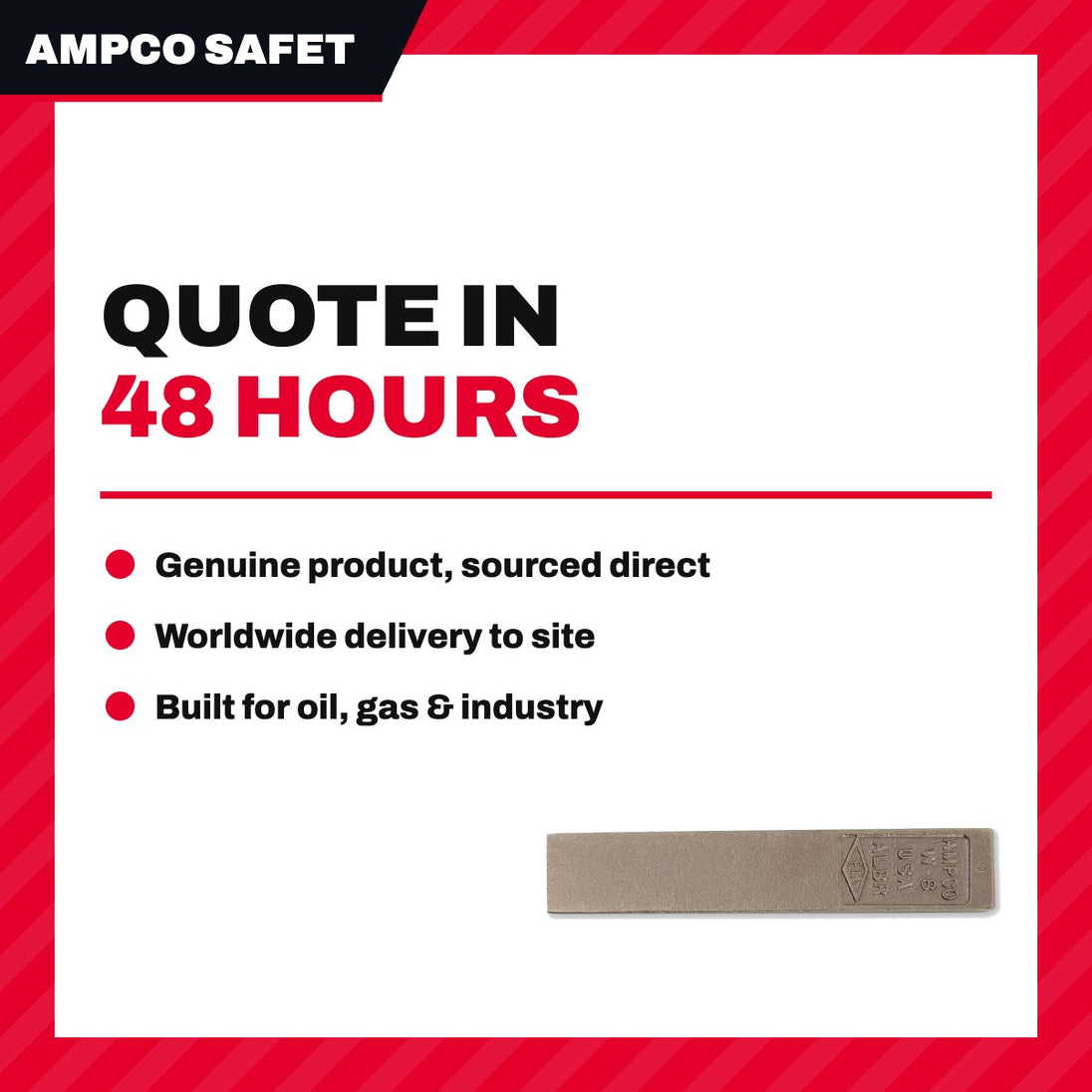 Ampco Safety Tools W-4 – Wedge – Flange Type