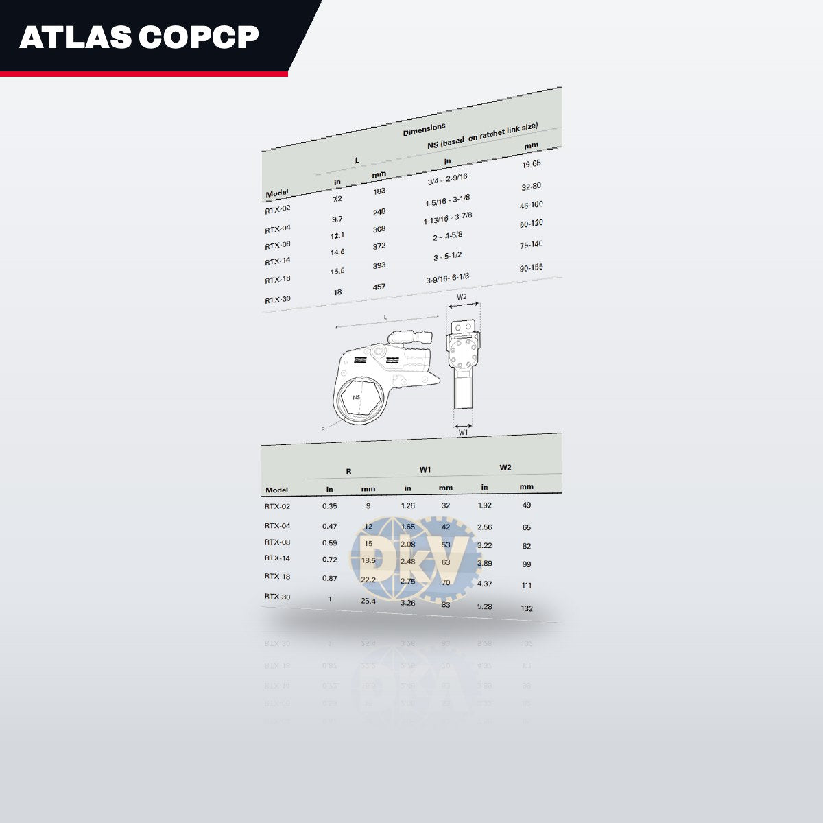 Atlas Copcp RTX02 – Cylinder – Size Wide