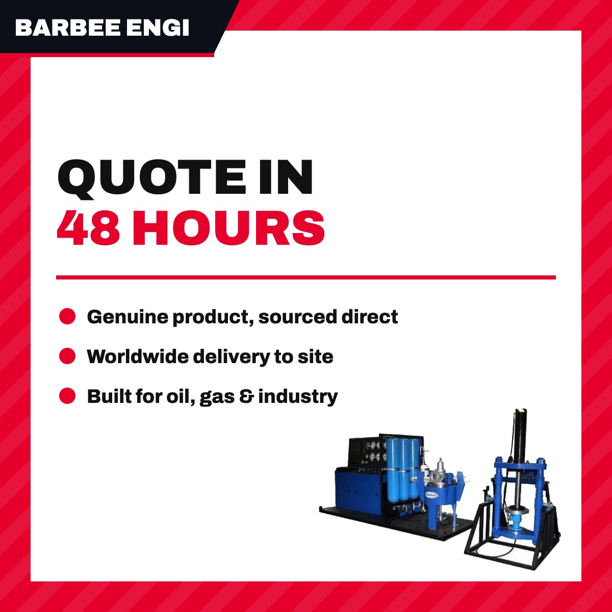 Barbee Engineered Testing Systems – Incidental Service