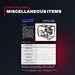 Barbee Engineered Testing Systems – Miscellaneous Items