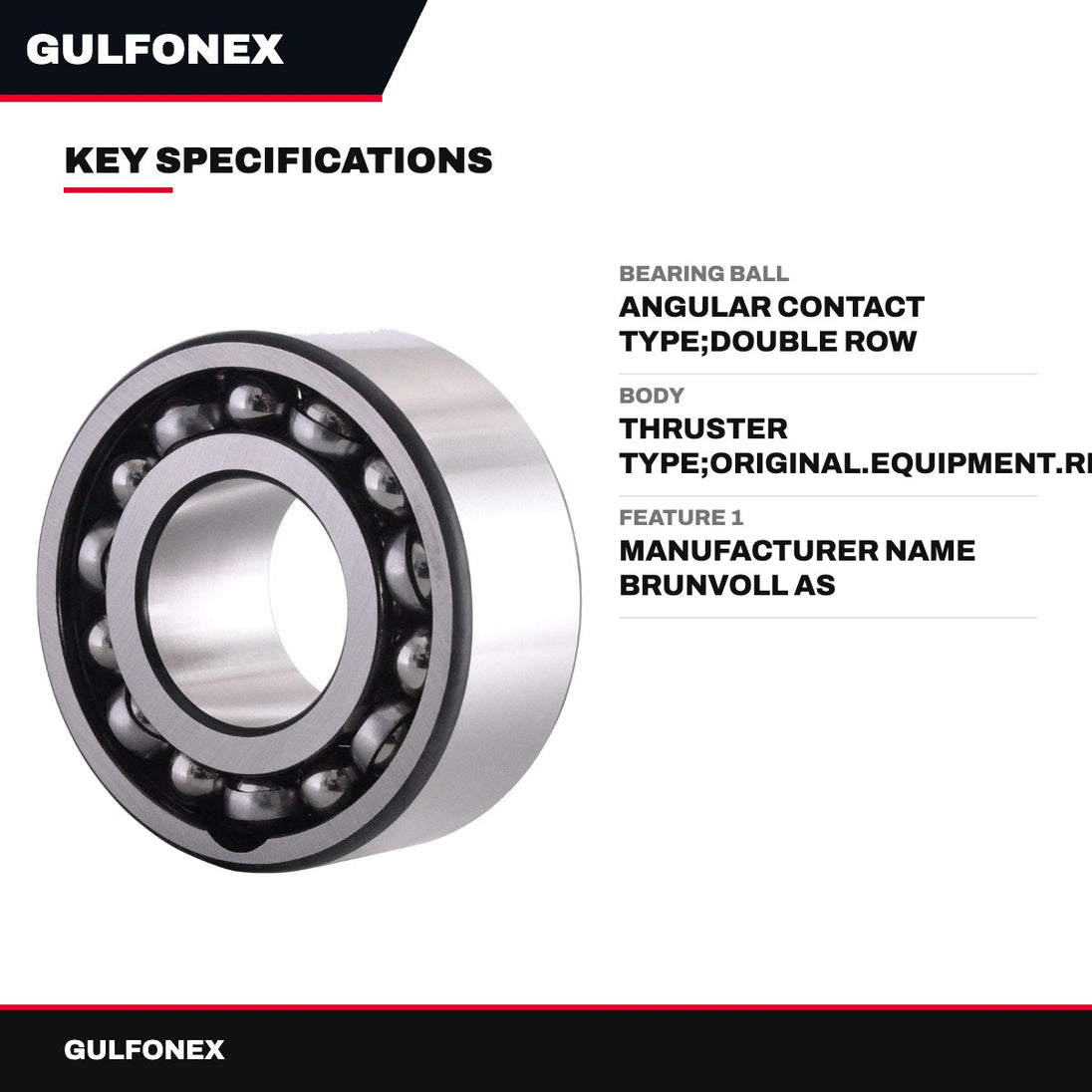Bearing Ball – Angular Contact Type, Double Row Bearing Ball