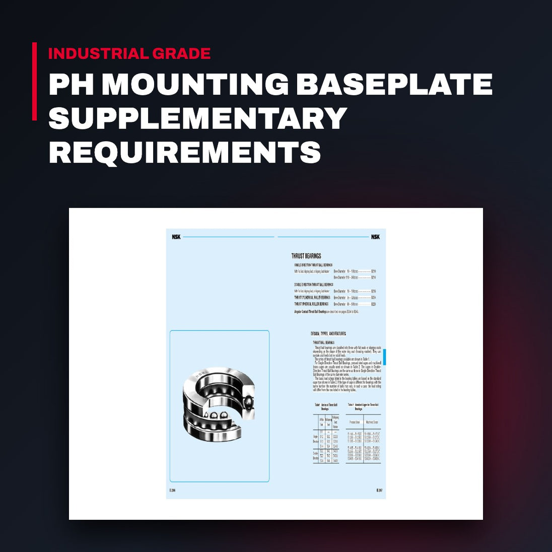 Bearing Ball – Thrust Type, 1-1/4 In Id