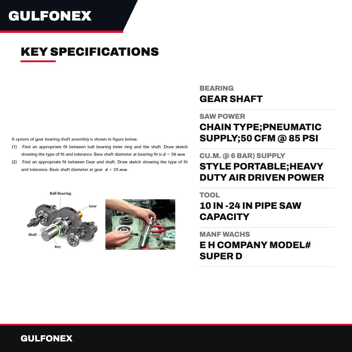 Bearing – Gear Shaft