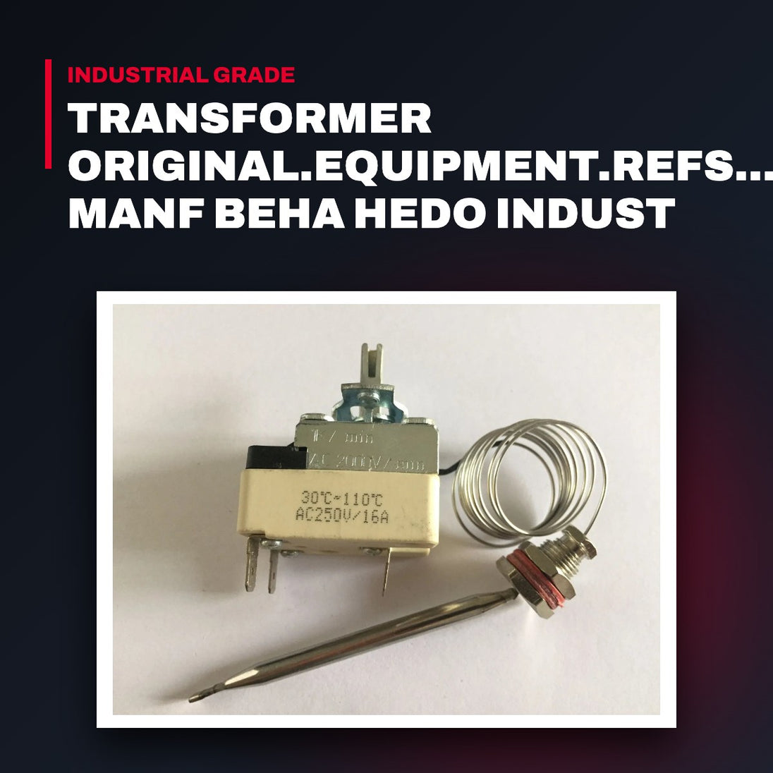 Beha Hedo Industries 512803 – Thermostat – Temperature Control Type