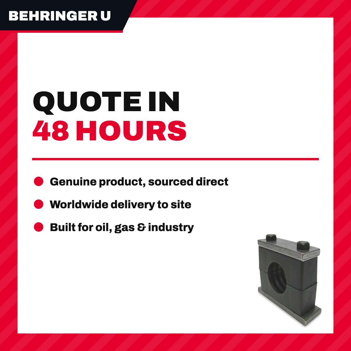 Behringer Us TW-X-2050-PP-OMIT – Clamp – Tube Type, 1/2 In