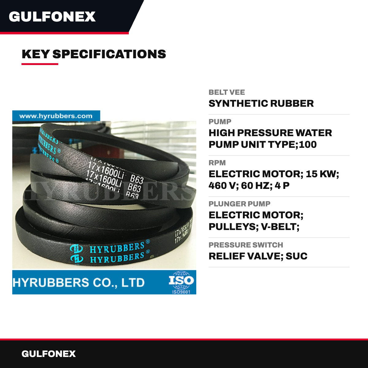 Belt Vee – Synthetic Rubber