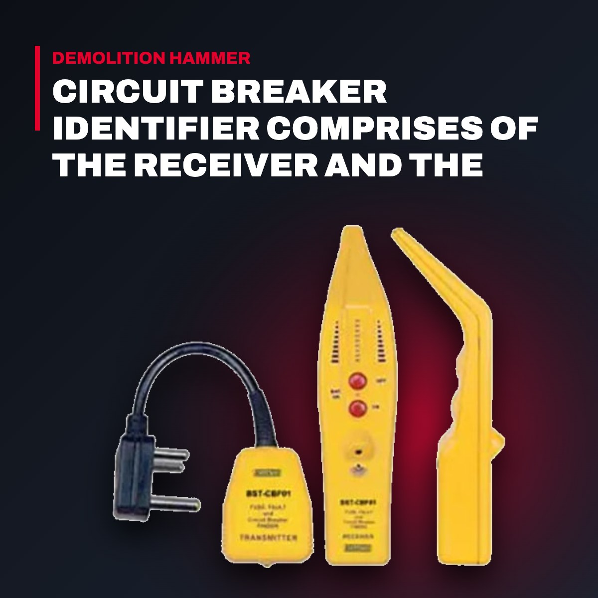Besantek BST­CBF01 – Circuit Breaker Identifier Comprises Of The Receiver And The Transmitter.