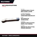 Bit Tool – Cranked Knife Type, 20 Mm X 20 Mm X 125 Mm Shank