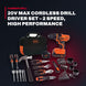 Black+Decker LDX120PK – 20V Max Cordless Drill Driver Set – 2 Speed, High Performance Motor