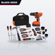 Black+Decker LDX120PK – 20V Max Cordless Drill Driver Set – 2 Speed, High Performance Motor