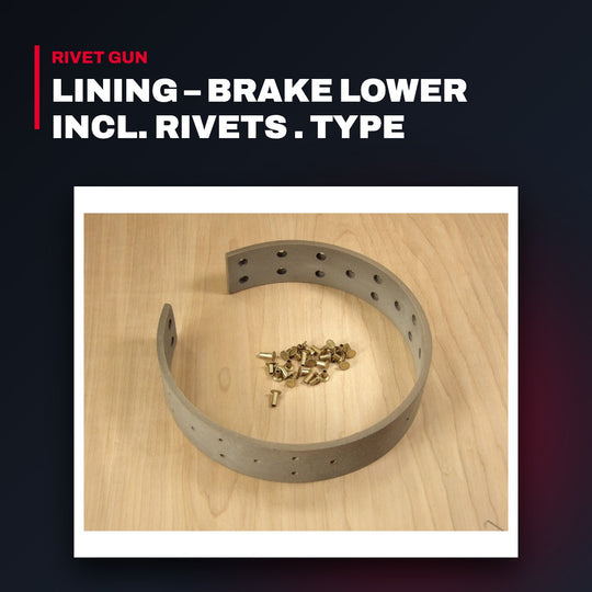 BMT Broehl – Lining, Brake Lower Incl. Rivets
