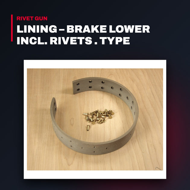BMT Broehl – Lining, Brake Lower Incl. Rivets