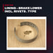 Bmt Broehl Offshore 5002769395 – Lining – Brake Lower Incl. Rivets . Type