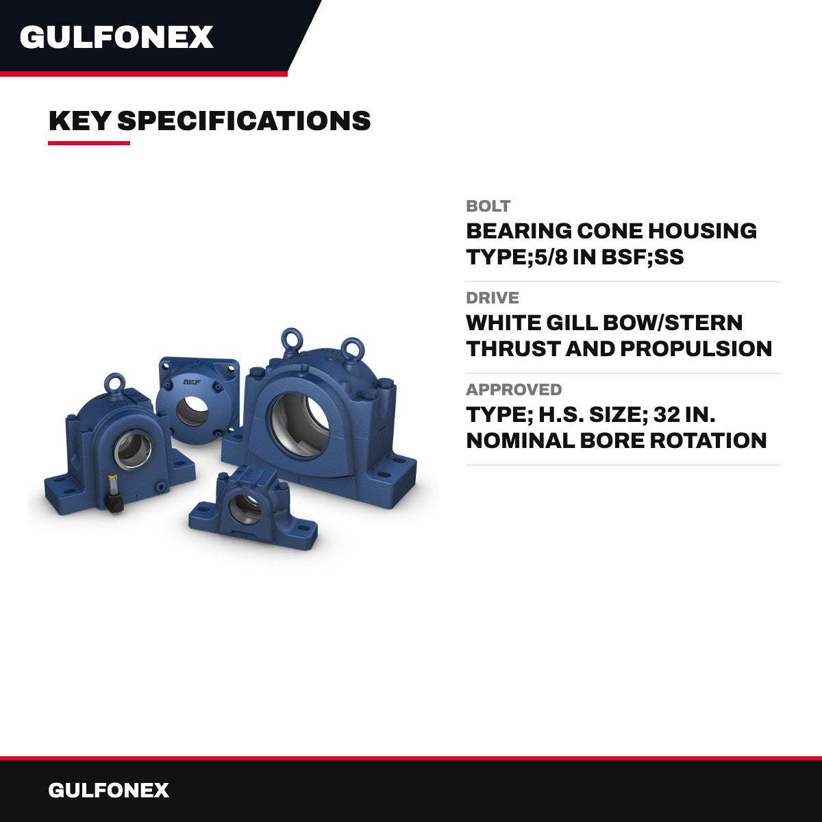 Bolt – Bearing Cone Housing Type, 5/8 In Bsf