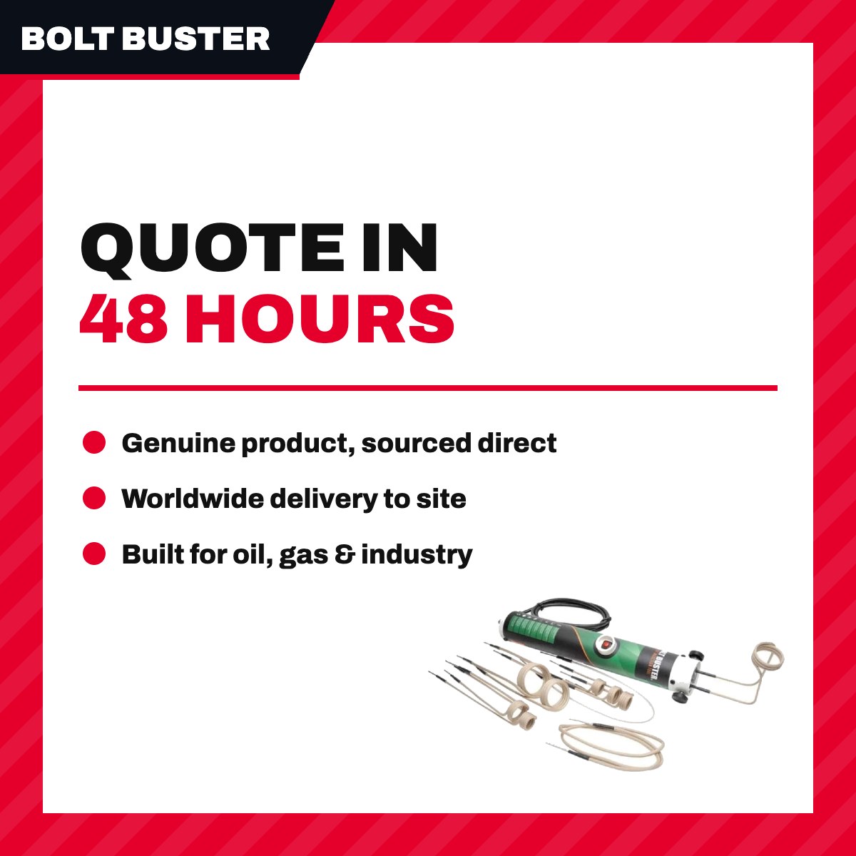 Bolt Buster BB2X-ACC – Magnetic Induction Heat Heat Tool Kit Model# Bb2X-Acc. Voltage