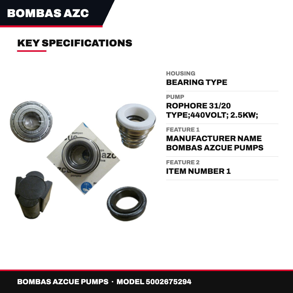 Azcue Pumps – Bearing Housing