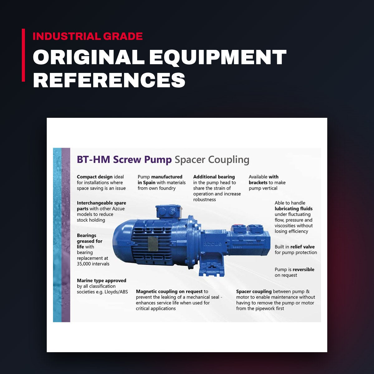 Azcue Pumps – Tapping Screw