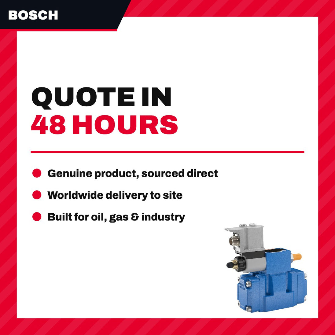 Bosch – Pressure Pilot Valve, Part Of Hydraulic Assembly