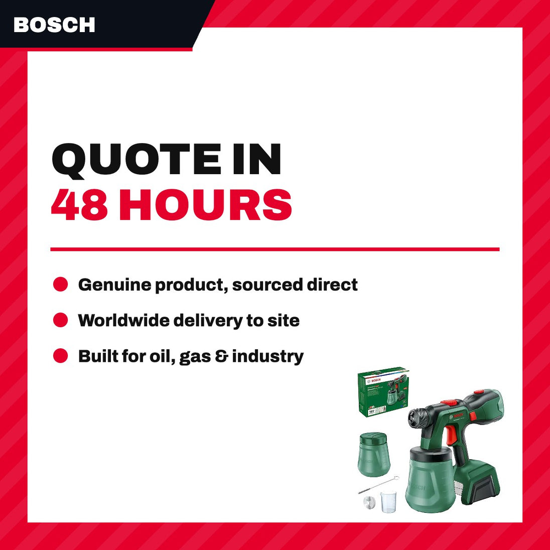 Bosch AdvancedSpray 18V-500 – Cordless Paint Spray Gun with Battery Set & Charger