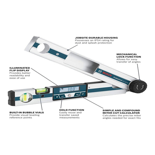Bosch GAM 220 MF – 4-in-1 Digital Angle Finder