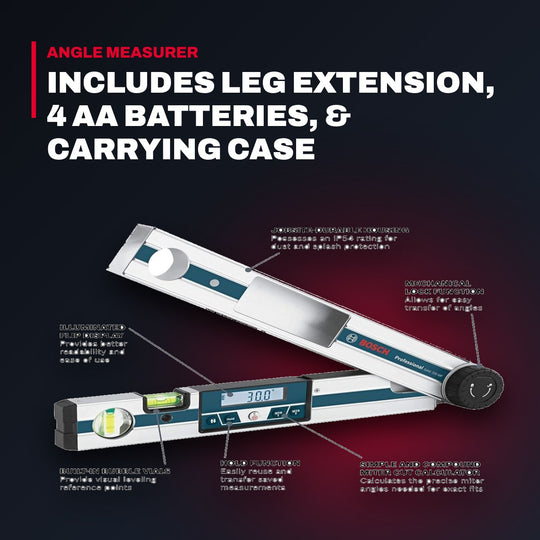 Bosch GAM 220 MF – 4-in-1 Digital Angle Finder