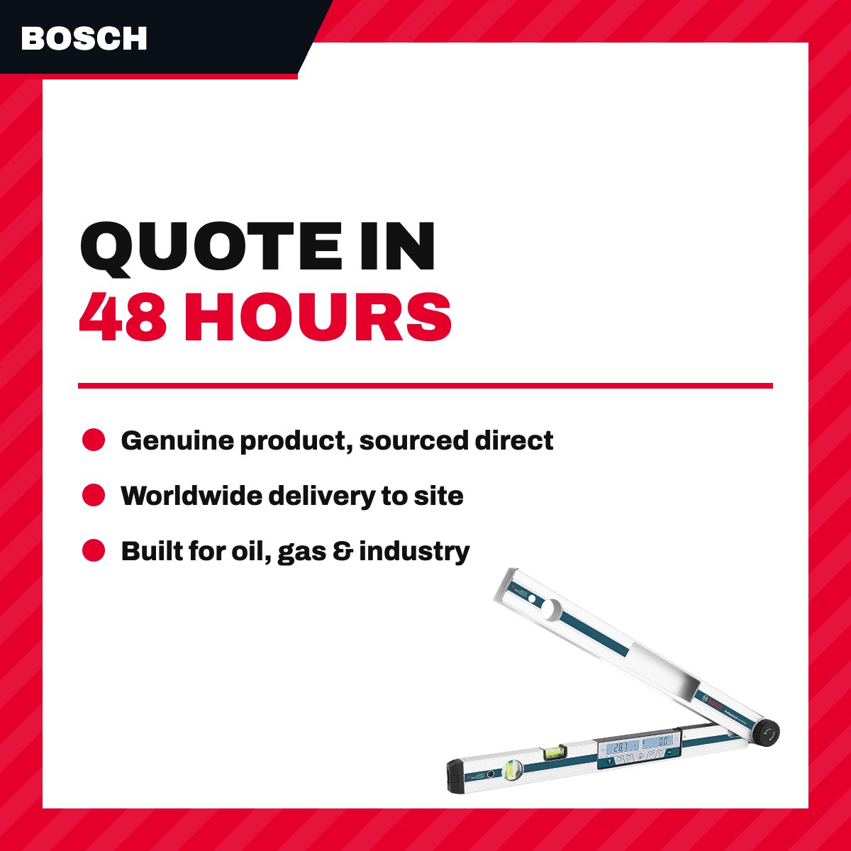 Bosch GAM 270 MFL – 5-in-1 Digital Angle Finder & Inclinometer